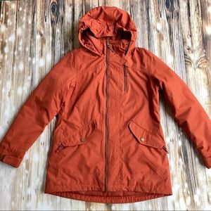 Orange Burton snowboard jacket